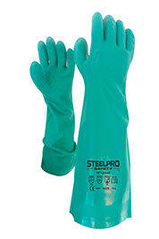 GUANTE DE NITRILO 18" MARCA STEELPRO